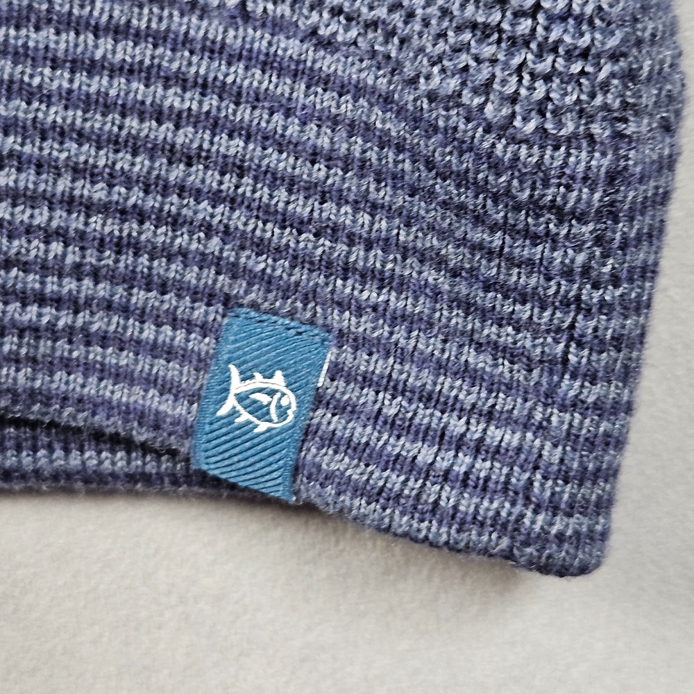 Southern Tide Sweatshirt Mens XL Blue Bailer Jade 1/4 Zip Waffle Knit Outdoor - Picture 4 of 11